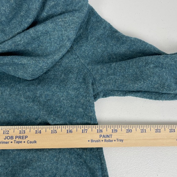 Soft Surroundings Womens Sweater Small Cowl Neck Blue Performance Stretch Winter - Picture 12 of 14